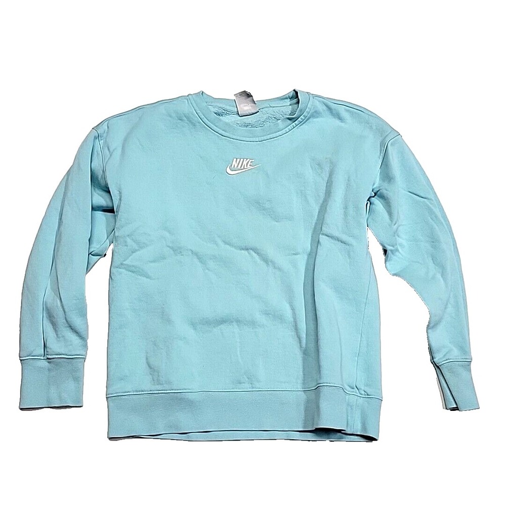Vintage Nike Spell Out Swoosh Logo Pullover Long-Sleeve Sweatshirt Women's Large